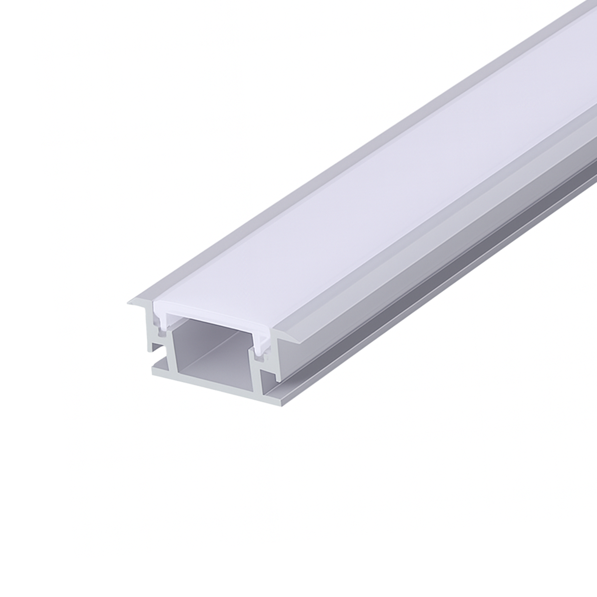 PERFIL ALUMINIO TIRA LED EMPOTRADO PISO OPALINO 2MTS WINLED WPE-105