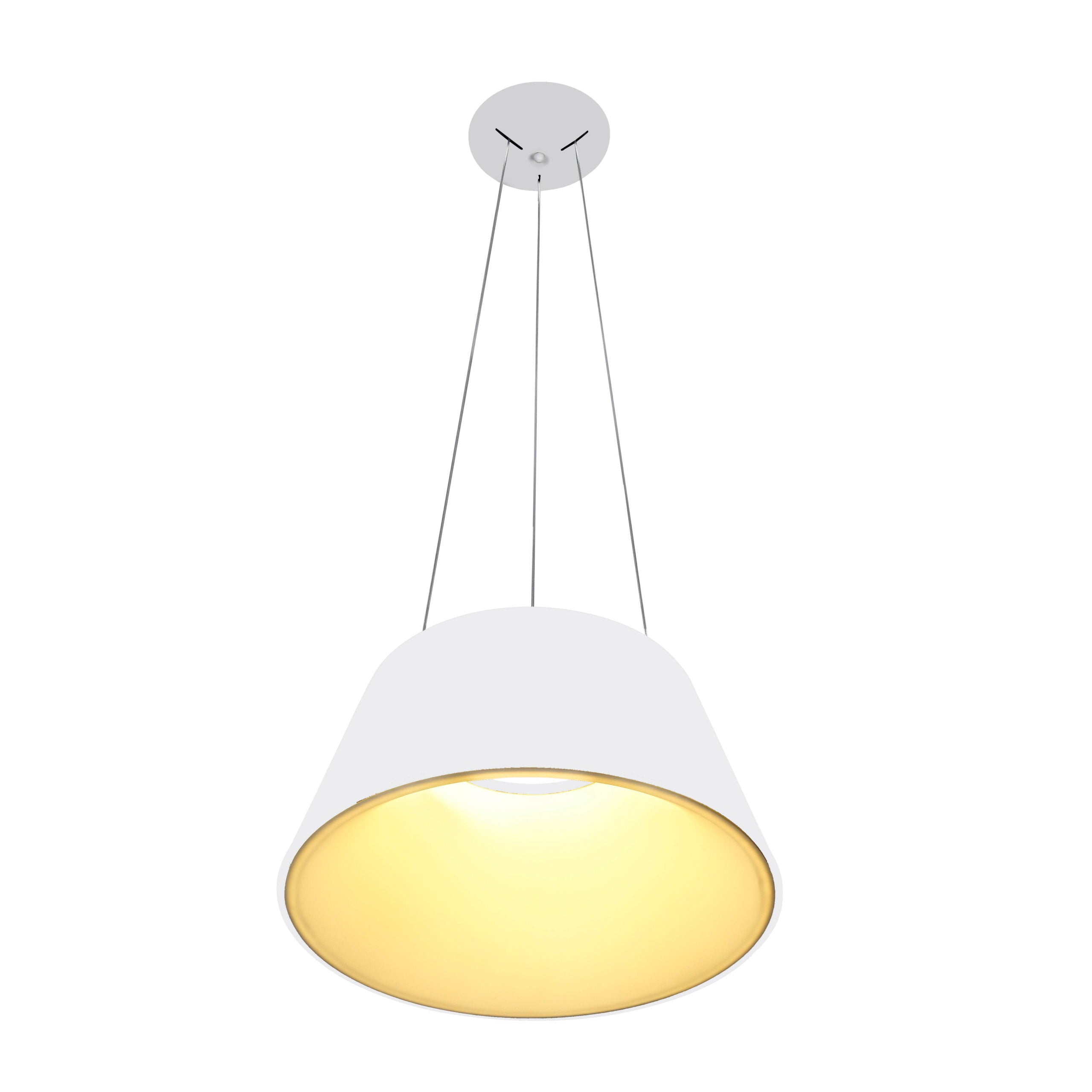 Candil Theo Blanco Mate de 3m 30W 90-130V 2400LM 30K  BK Q27787-WH