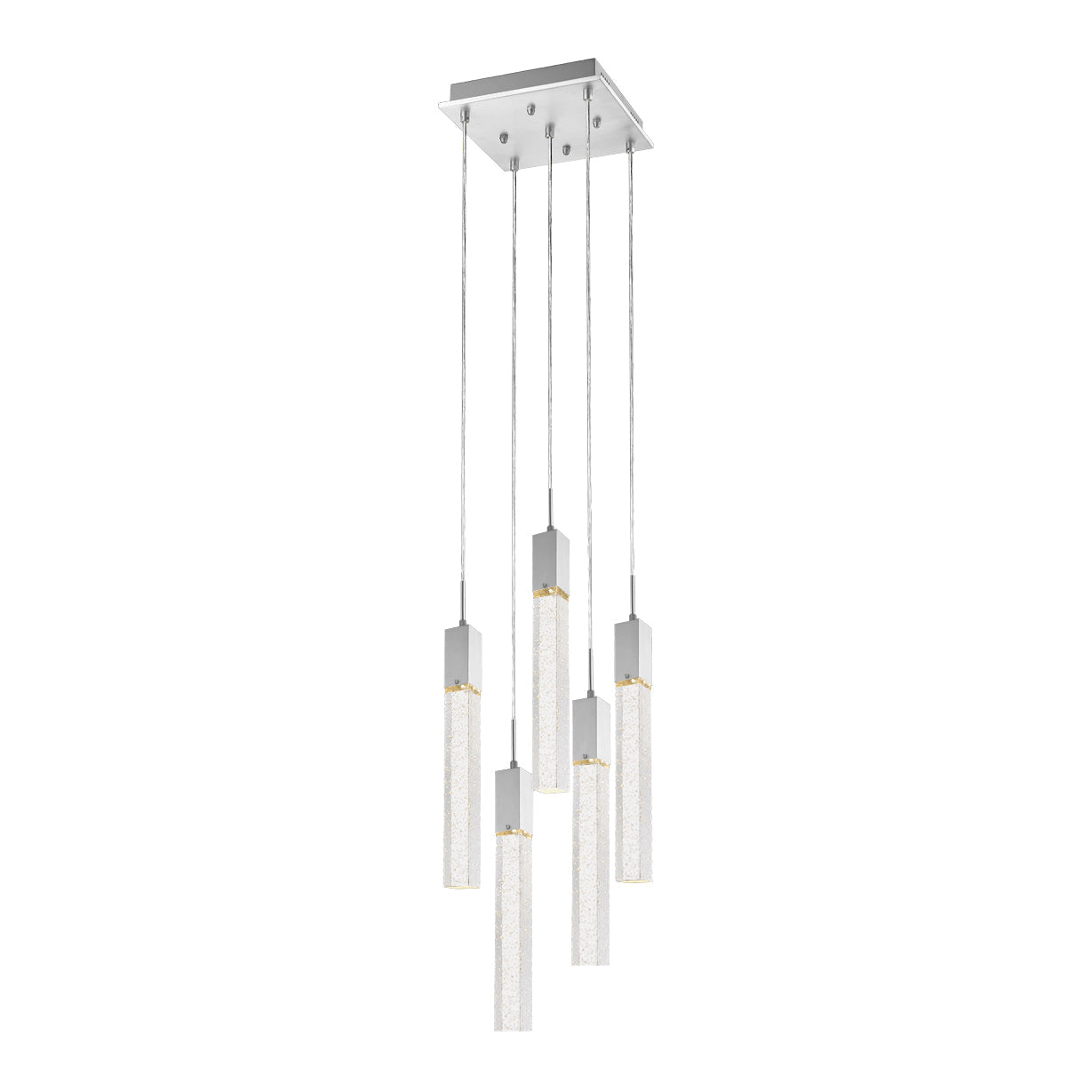 Candil Soho Cromo de 5 luces 3m 90-130V GU10 Q33025-CH