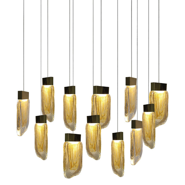 Candil Viva Oro de 12 Luces 4m  48W 90-130V 3840LM 30K Q36212-BG