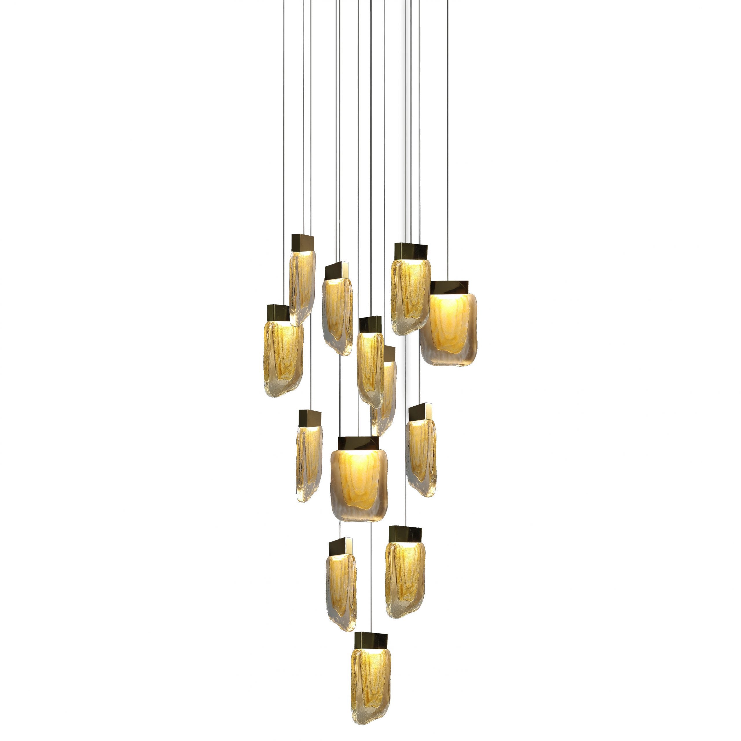 Candil Viva Oro de 13 Luces 4m 52W 90-130V 4160LM 30K Q36213-BG