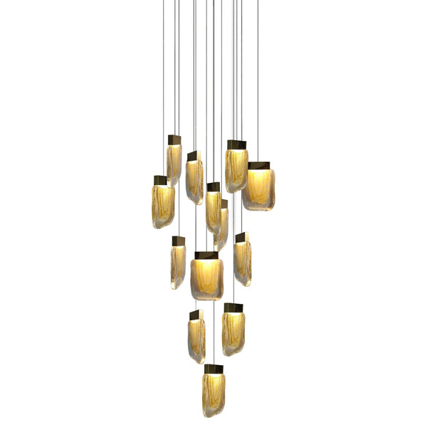Candil Viva Oro de 13 Luces 4m 52W 90-130V 4160LM 30K Q36213-BG