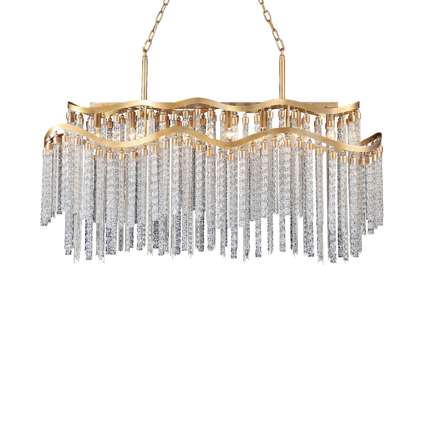 Candil Desirée Dorado de 8 Luces 90-130V E12 Q58507-GD