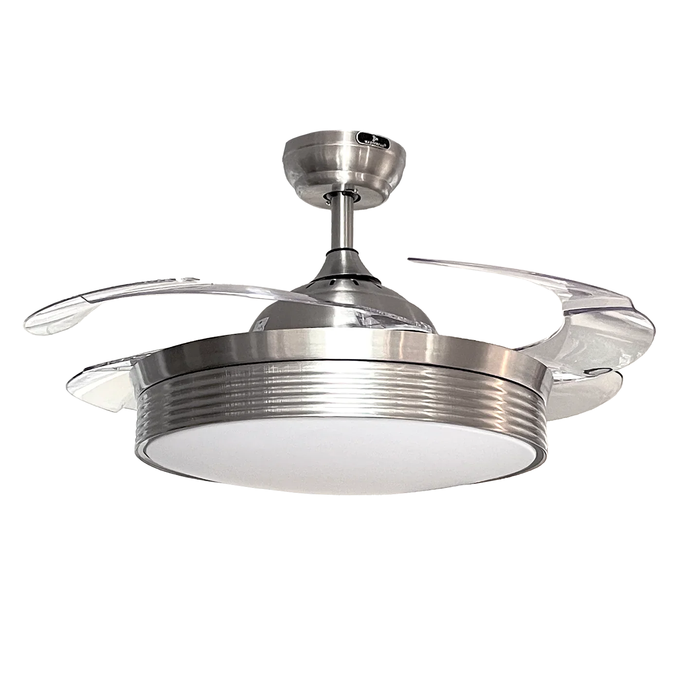 VENTILADOR SMART CON ILUMINACIÓN 42" ASPAS RETRACTIL MULTITEMPERATURA SATINADO WIFI MASTERFAN ROMA