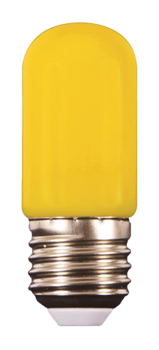 2 PIEZAS DE BOMBILLOS FOCOS LED MINI AMARILLO 1W 127V T30LEDE27TORPEDOAM