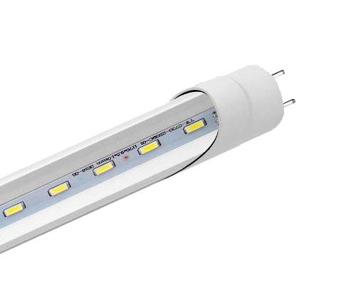 TUBO T8 18W ACRILICO TRANSPARENTE LUZ CALIDA RESPALDO ALUMINIO CONEXION 1 LADO TLT818TC