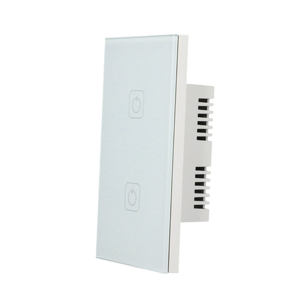 APAGADOR SMART DE 2 INTERRUPTORES PARA INTERIOR EMPOTRADO BLANCO 1400W 100-240V TSWI2MVBTCWSN