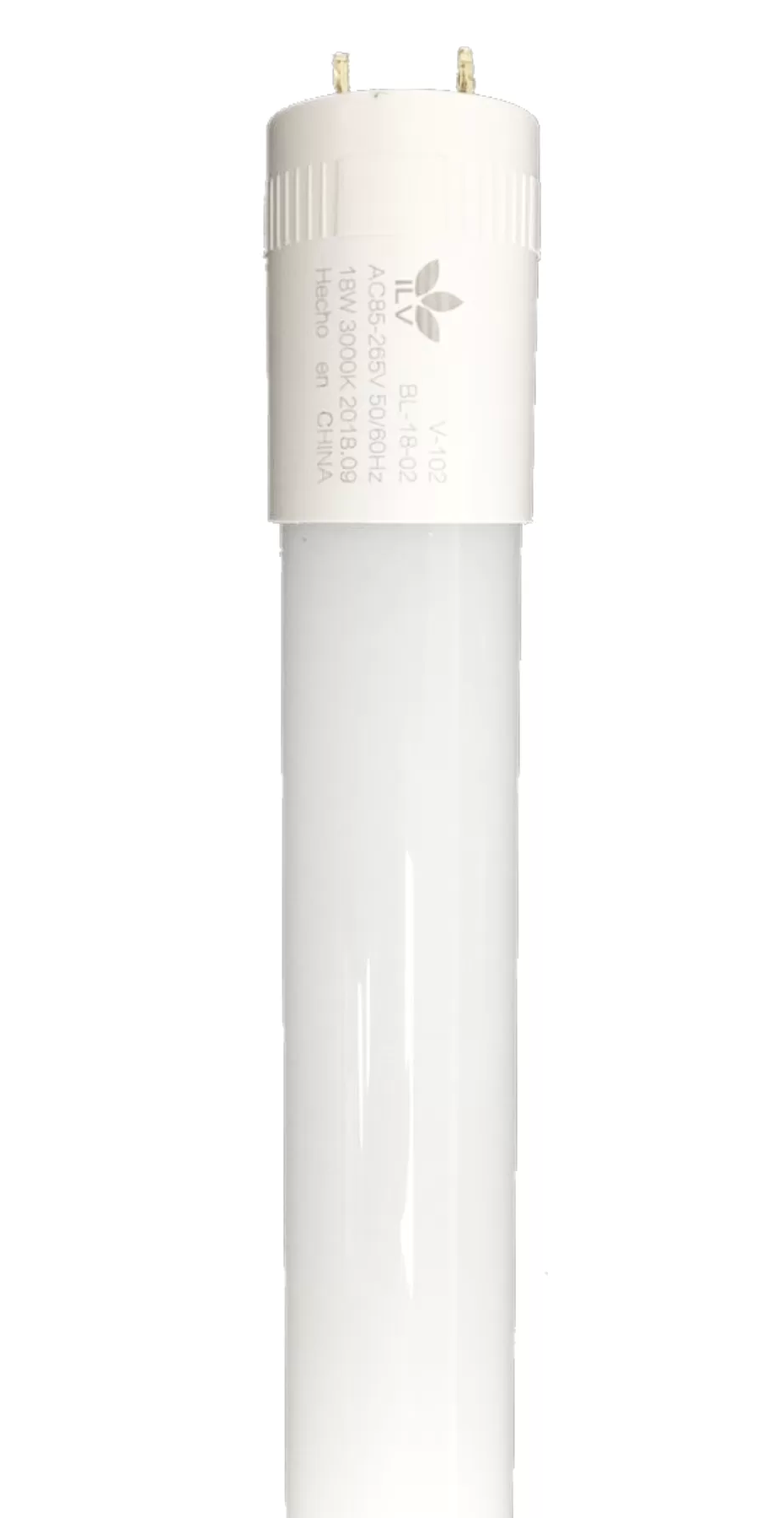 TUBO T8 OPALINO 1.20 MTS 20W 1800 LM (2 LADOS) (ILV)
