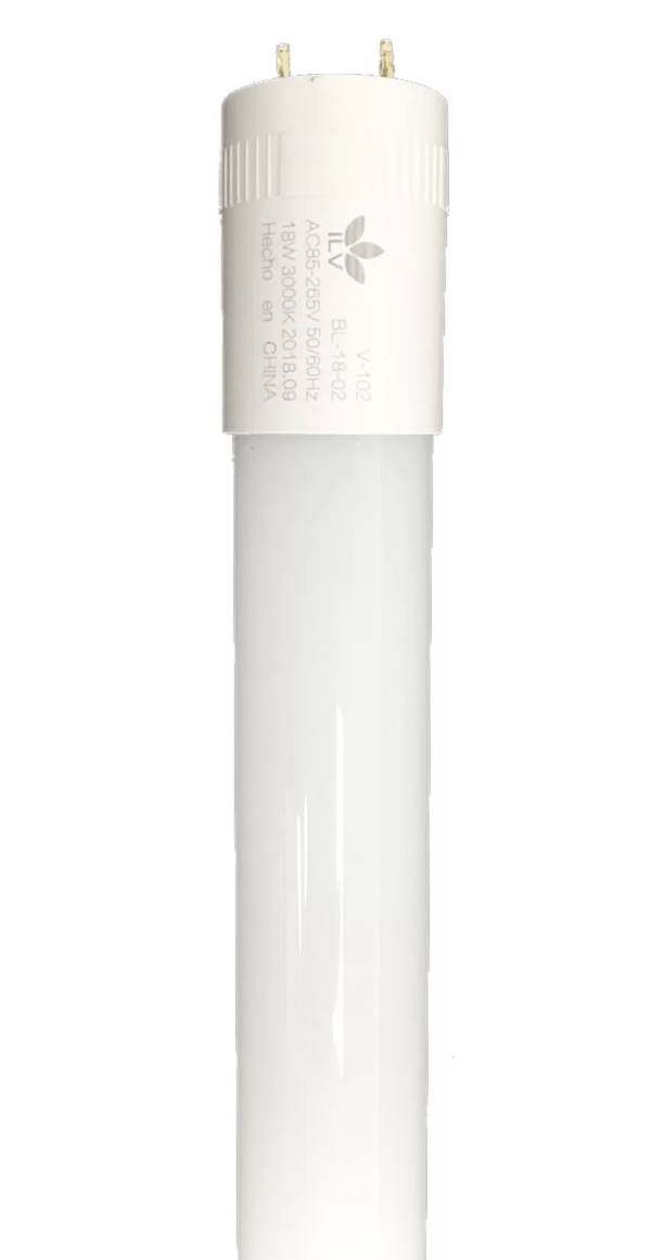 TUBO T8 OPALINO 1.20 MTS 20W 1800 LM (2 LADOS) (ILV)