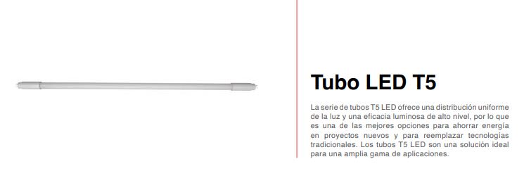 TUBO LED T5 CRISTAL OPALINO 22W 6500K ICON TUBT5OPA22W65K LUZ FRIA CONEXION DE DOS LADOS 100-265V G5