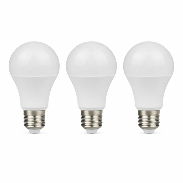 PACK 3 FOCOS LED E27 9W 65K LUZ FRÍA TECNOLED ML-BUL-9W-BB
