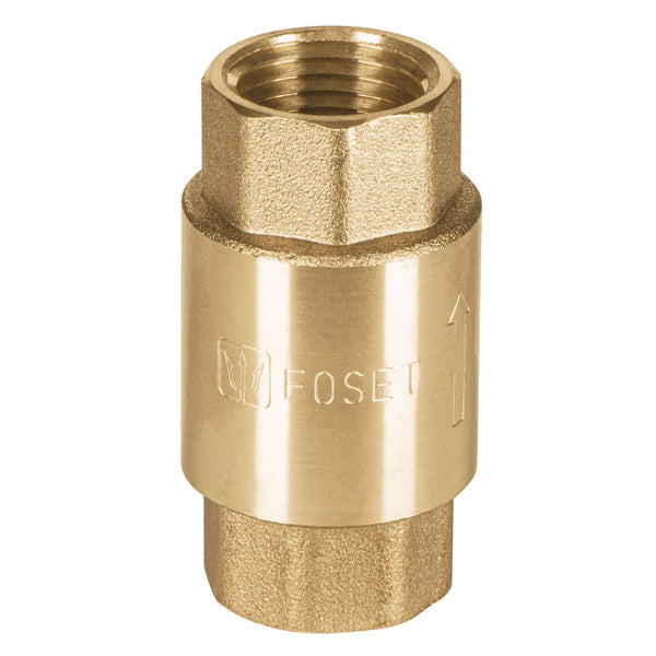 VALVULA DE RETENCION DE LATON DE 3/4", FOSET VARE-3/4"