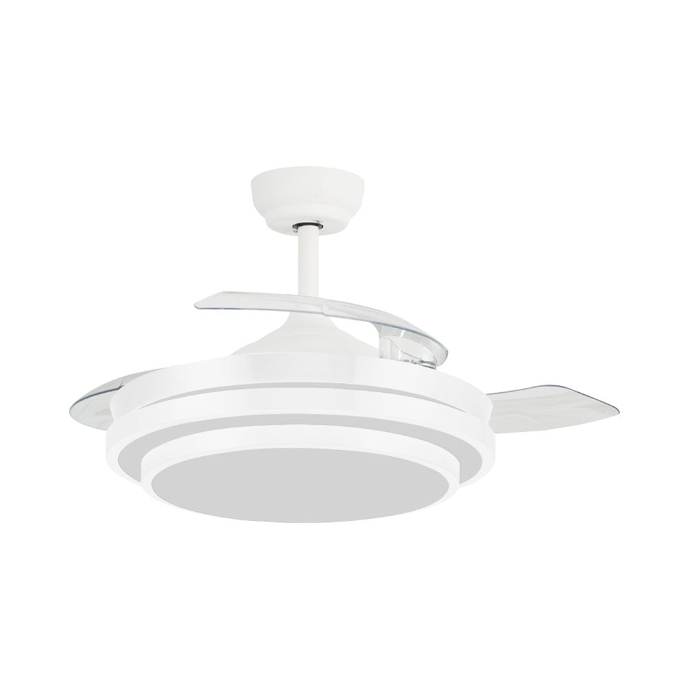 VENTILADOR 42" ANDANA ASPAS RETRACTIL LUZ LED INTEGRADO BOOMER  VT280142