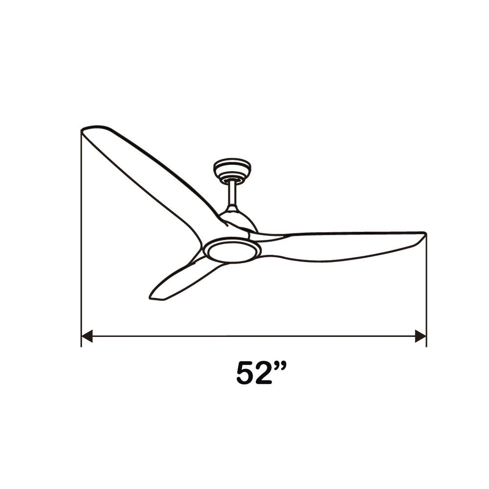 VENTILADOR 56" NEGRO SMART WIFI 35W MULTI TEMPERATURA CCT BOOMER BLACK HELIX
