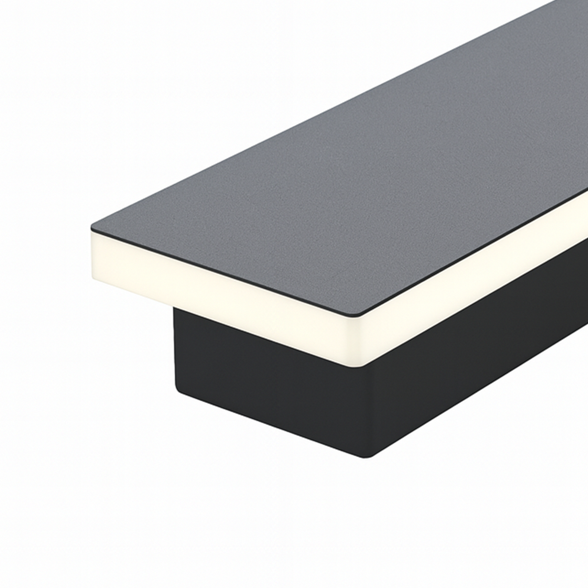 LÁMPARA DE MURO LINEAL ARBOTANTE  BARRA RECTANGULAR 20W 30K LUZ CÁLIDA BOOMER WA210423
