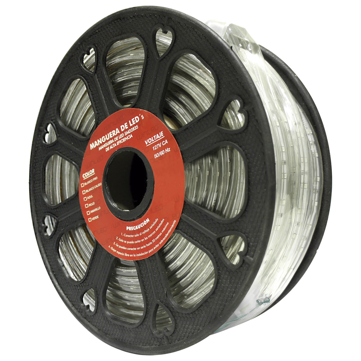 MANGUERA LED 2835 ROLLO 25 MTS. EXT. AZUL 4.8w x MT 100w  1750Lm 60 Leds x Mt