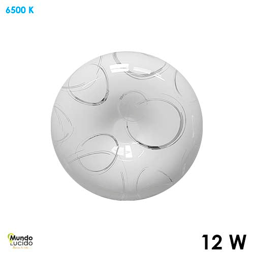 TIPO PANERA LED "PINCELADAS" LUZ FRIA 12W 127V 800LM 65K