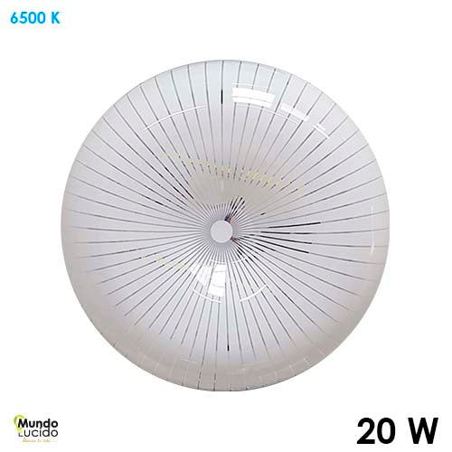 TIPO PANERA LED LUZ FRÍA  "OSTRA" 20W 127V 1300LM 65K