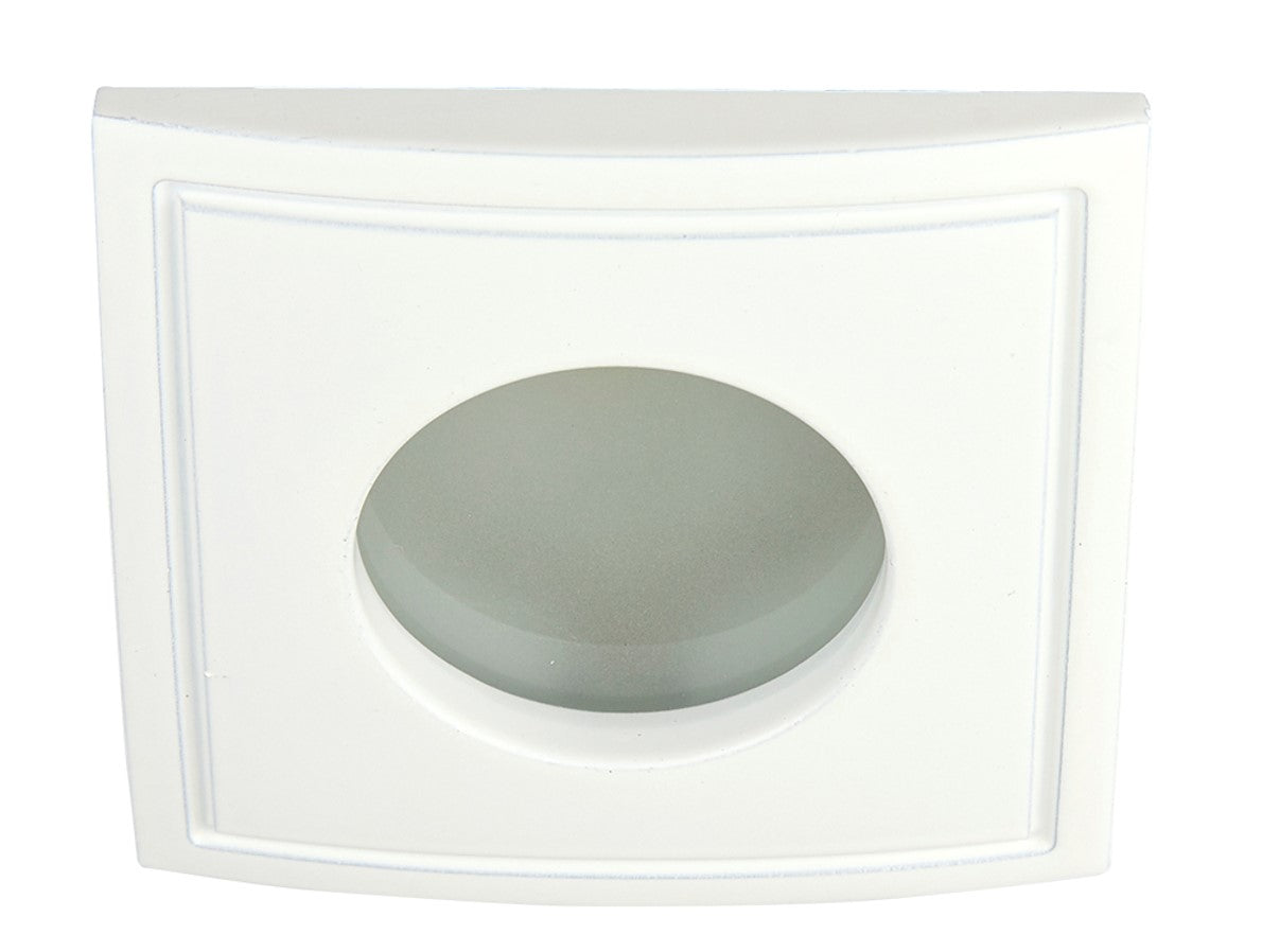 LÁMPARA INTERIOR PARA EMPOTRAR LED BLANCO DE TECHO A PRUEBA DE VAPOR Y HUMEDAD PARA REGADERAS Y VESTIDORES ADRIA II 50W  100-240 GX5.3 YD-103/B