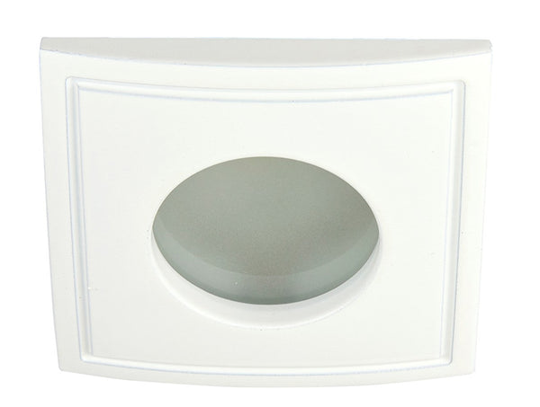 LÁMPARA INTERIOR PARA EMPOTRAR LED BLANCO DE TECHO A PRUEBA DE VAPOR Y HUMEDAD PARA REGADERAS Y VESTIDORES ADRIA II 50W  100-240 GX5.3 YD-103/B