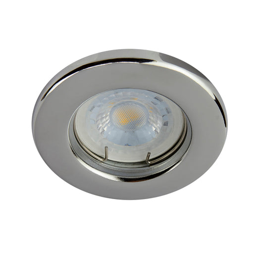 LUMINARIO EMPOTRADO LED CROMADO DE TECHO ALEZIO 6W 100-240 GX5.3 YD-220/CR