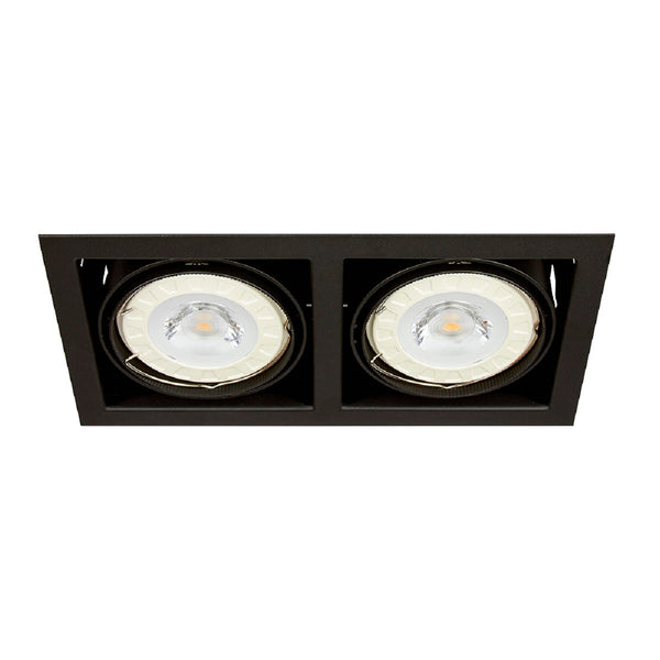 SPOT EMPOTRABLE DIRIGIBLE DE TECHO PARA INTERIOR 100-240/12V G53X2 YD-700-2/N