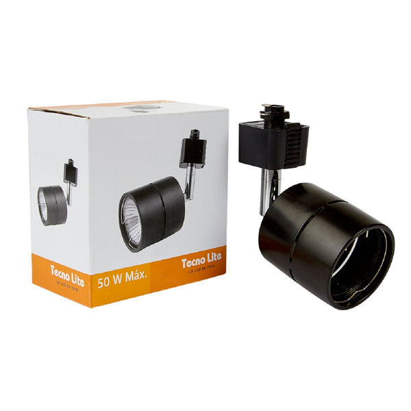 SPOT RIEL LED DE SOBREPONER PARA INTERIORES DE TECHO BELLAGIO I NEGRO 50W 100-240 GU10 YSN-367L/N