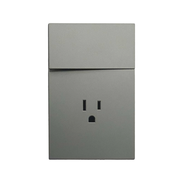 APAGADOR SENCILLO CON CONTACTO GRIS OXFORD 3 VIAS LUXURY ARTLITE APL-405