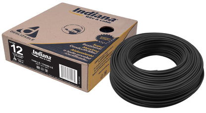 METRO CABLE THW 1X12 NEGRO INDIANA CTHW12NGO