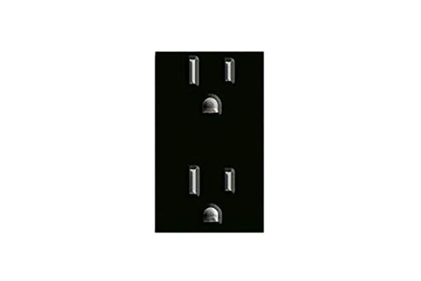 CONTACTO DUPLEX 2P+T BLACK ALPHA