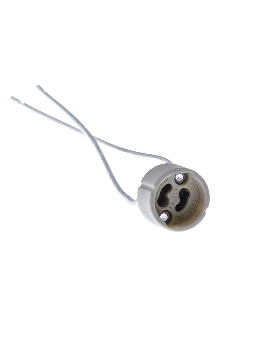 BASE PARA FOCO GU10 SOCKET GU10 BASE GU10 CERAMICO CON CABLES LUMMI
