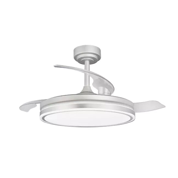 VENTILADOR 39.3´ RETRACTIL PLATEADO 70W CCT MULTI TEMPERATURA TECNOLED ML-FAN-IV407C
