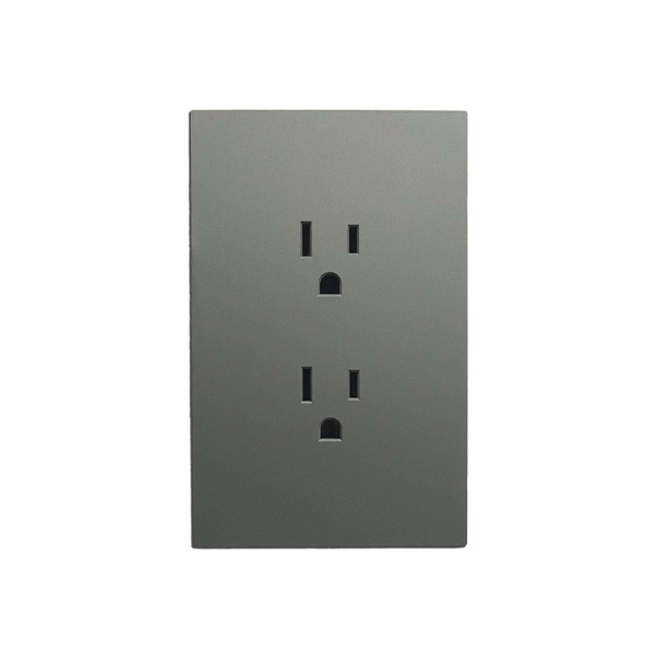 CONTACTO DOBLE DUPLEX GRIS OXFORD 3 VIAS LUXURY ARTLITE APL-404