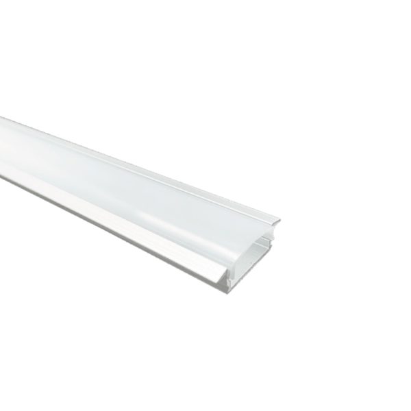 PERFIL ALUMINIO EMPOTRABLE SATINADO MICA OPALINA 2M JACH JPA-2010SB-2M