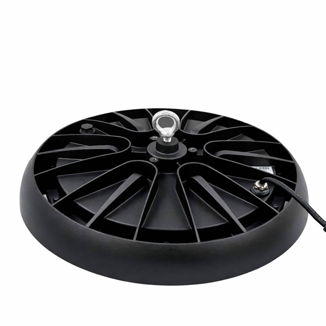 LÁMPARA HIGH BAY UFO 100W 14,000LM 57K LUZ FRÍA PHILCO 57683.  INCLUYE SUPRESOR DE PICOS DE 10KVA