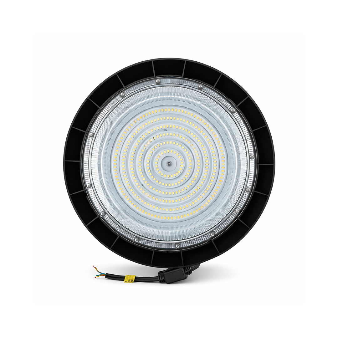 LÁMPARA HIGH BAY UFO 300W 42,000LM 57K LUZ FRÍA PHILCO 57686. INCLUYE SUPRESOR DE PICOS DE 10KVA