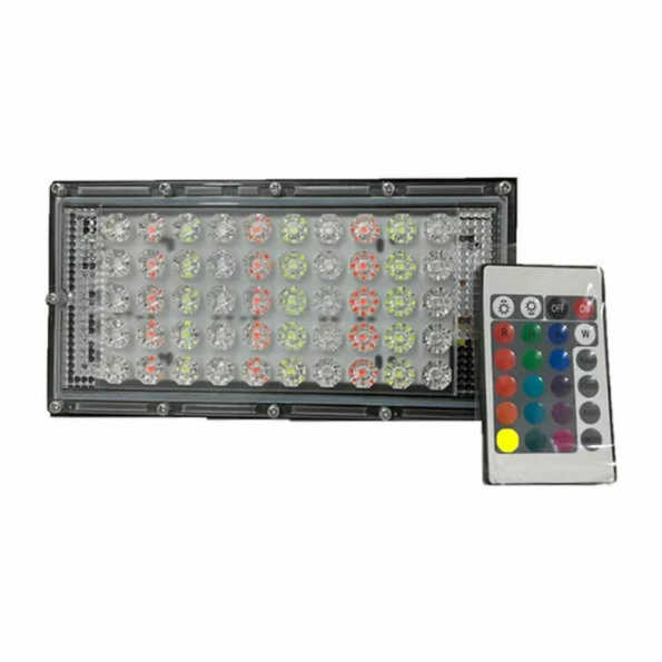 REFLECTOR LED COMPACTO RGB SIN MEMORIA CON CONTROL AL-T-50W-RGB