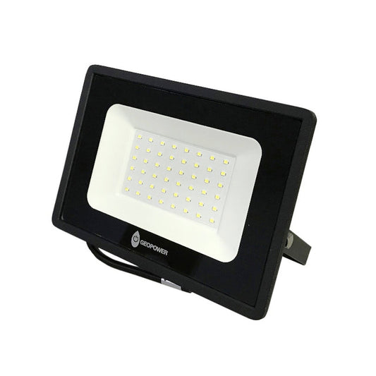 REFLECTOR FLAT 50W LUZ DIA NUEVA VERSIÓN DE LINEA LED LUZ FRIA GEOPOWER