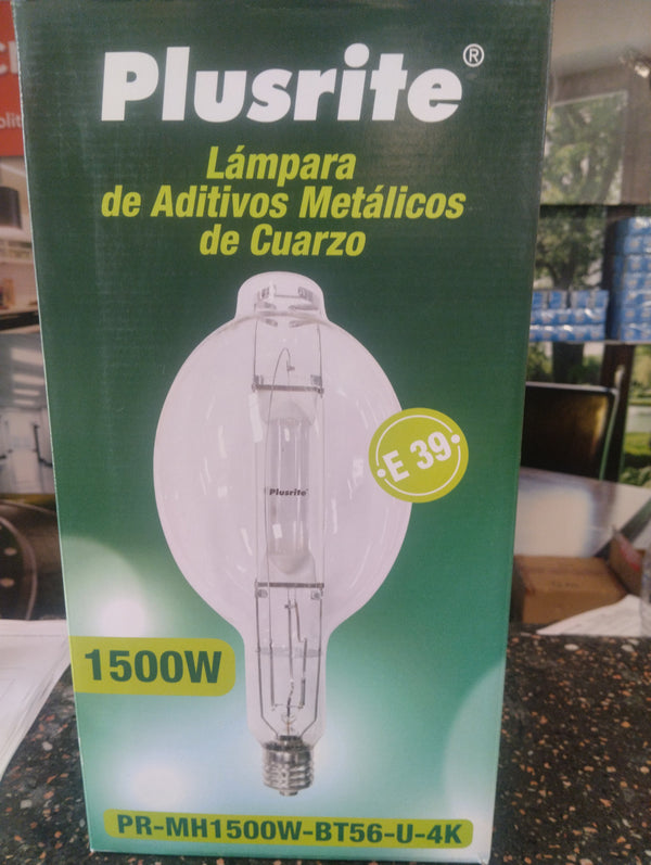 Plusrite foco aditivo metálico de cuarzo 1500 E39 (PR-MH1500W-BT56-U-4K)