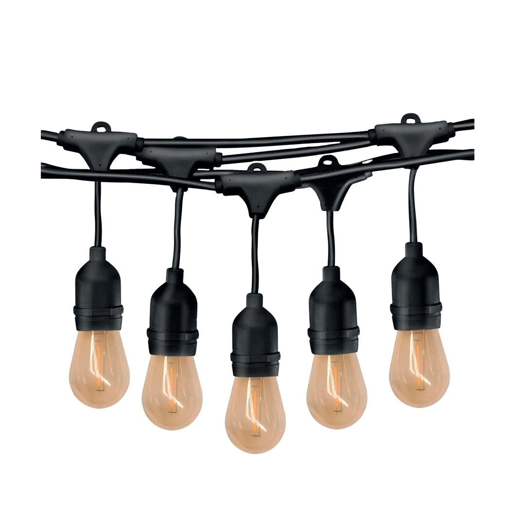 SERIE DE FOCOS VINTAGE EXTERIOR GUIRNALDA 10MTS 10W 27K LUZ CÁLIDA PHILCO 57267