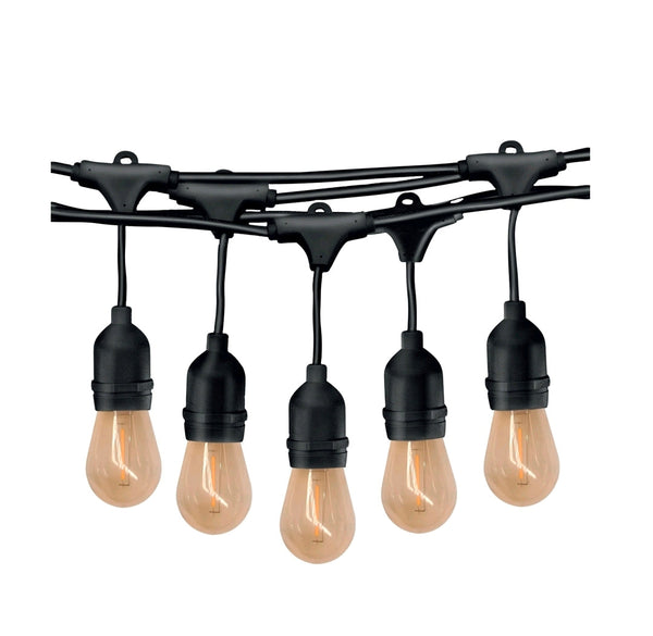 SERIE DE FOCOS VINTAGE EXTERIOR GUIRNALDA 10MTS 10W 27K LUZ CÁLIDA PHILCO 57267