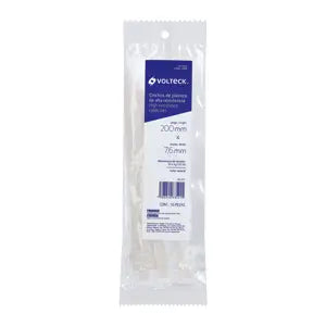 BOLSA 10 CINCHOS PLÁSTICO 120LB 20CM VOLTECK 48981