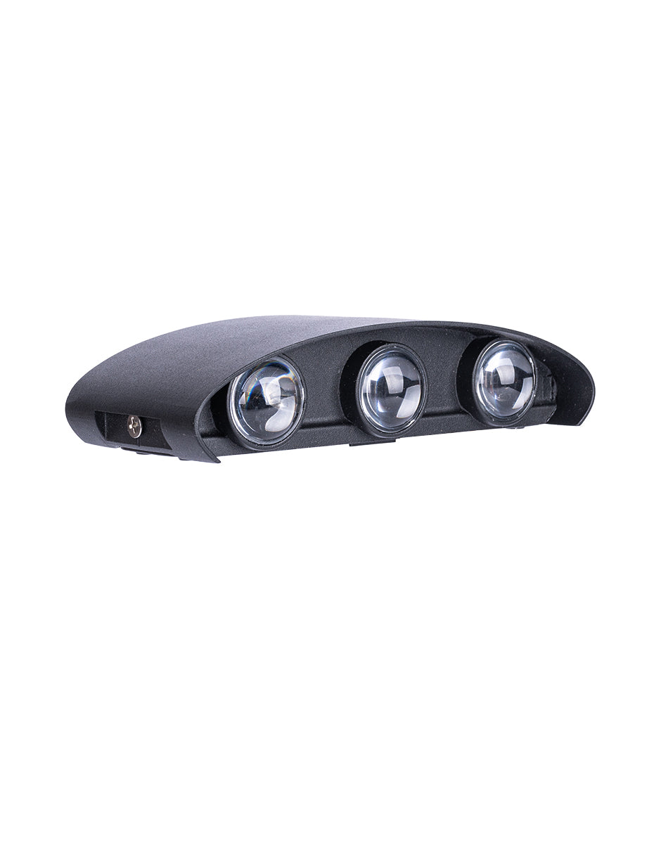 LÁMPARA DECORATIVA MURO EXTERIOR IP54 6W 300LM 30K LUZ CÁLIDA ICON LAMPDECOPTMUR6W30KALU