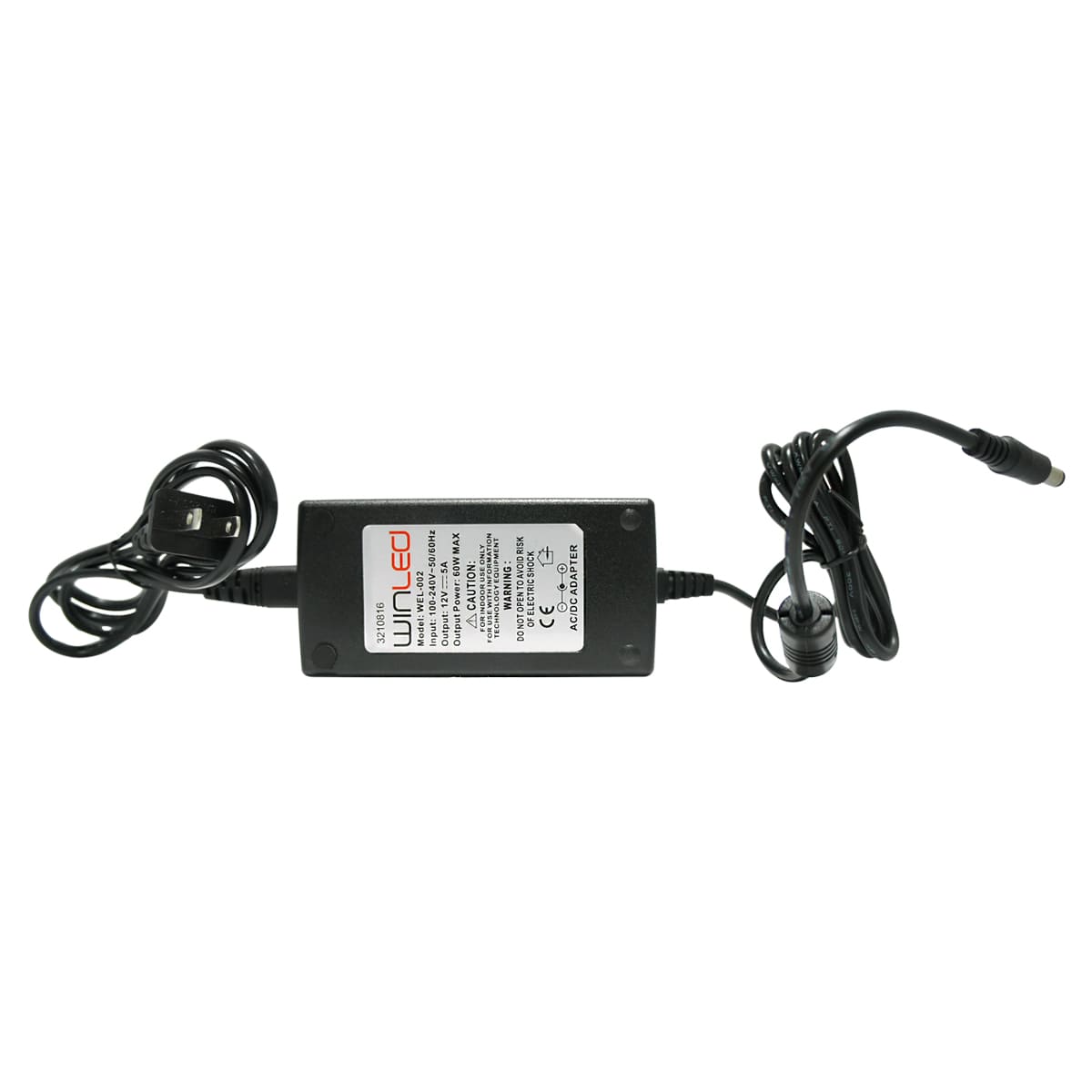 FUENTE DE PODER TIPO ELIMINADOR DE VOLTAJE CD 12V A 5 AMP 60W INTERIOR ADAPTADOR 12 VOLTS DE 60W