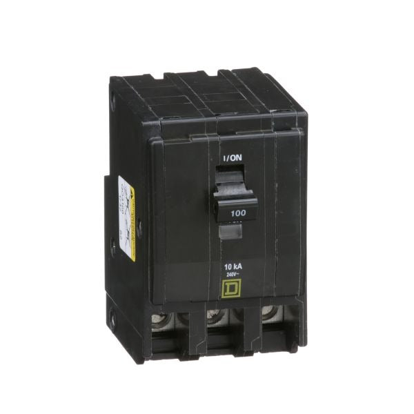 PASTILLA INTERRUPTOR TERMOMAGNÉTICA 3 POLOS 100A SQUARE D QO3100