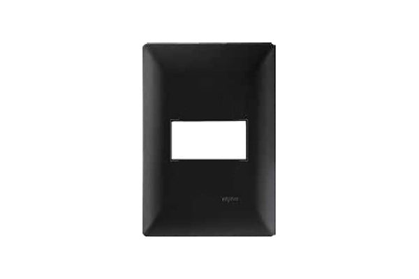 PLACA 1 VENTANA POLICARBONATO BLACK ALPHA