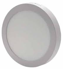 PANEL LED FAT SOBREPONER REDONDO 12W 85-265V LUZ CÁLIDA