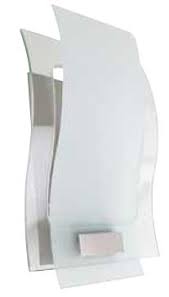 LUMINARIA PARED CURVO CRISTAL PERLADO MARCO TRANSP