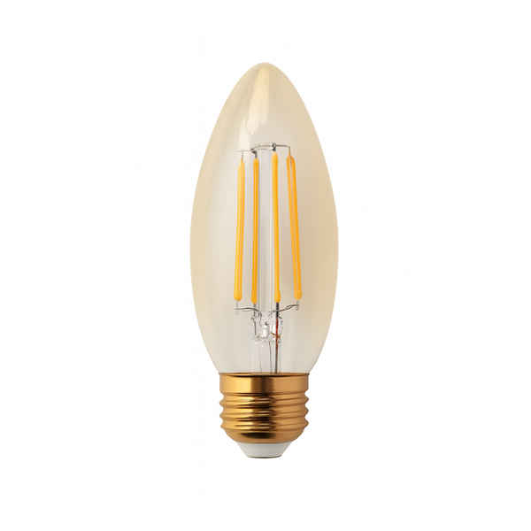 Foco LED Vela Vintage Dimeable Retro 3W 120V 300LM 22K E27 LEDFIL-VE26/BC